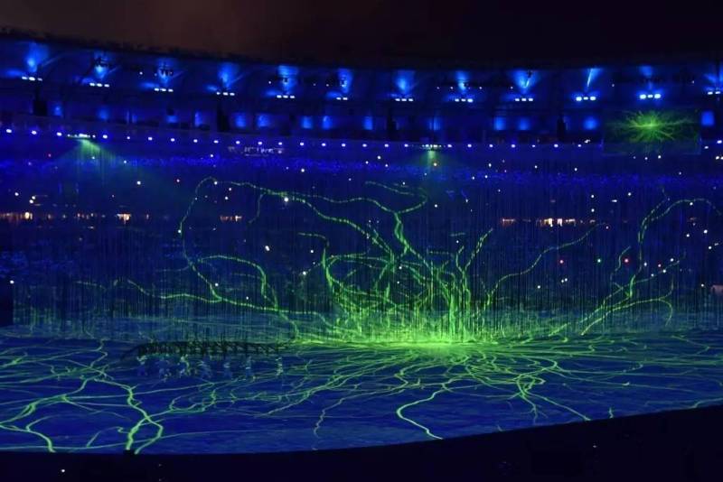 灯光美到极致！里约奥运会开幕式“逆袭”了