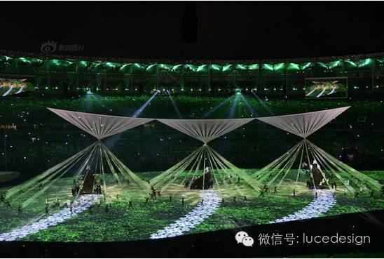 里约奥运会开幕式——巴西风情的灯光秀
