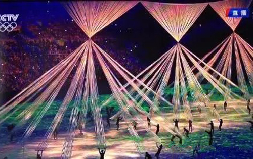里约奥运开幕：放弃LED 选择激光投影