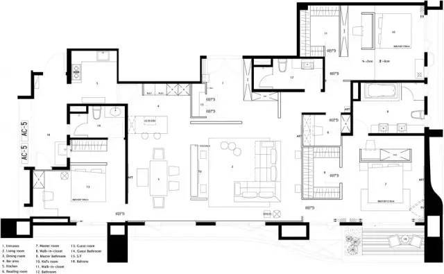 色调冷、材质酷，这个住宅有一种静谧之美！
