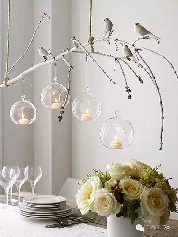 超美！树枝做的灯，让家里更具活力！