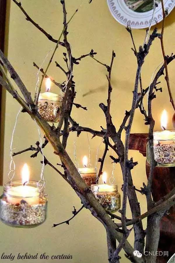 超美！树枝做的灯，让家里更具活力！