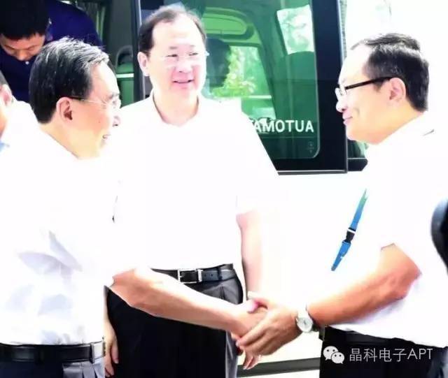 朱小丹省长一行视察广东晶科电子股份有限公司