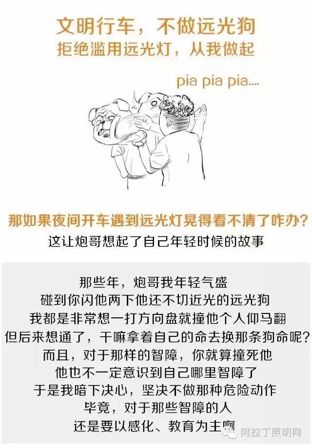 汽车车灯右灯射得比左灯远？