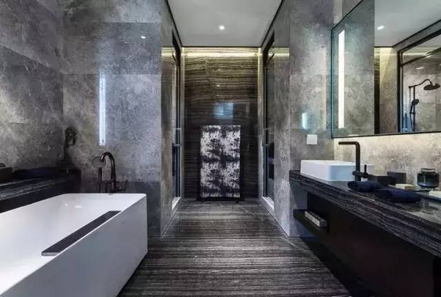 高级灰卫生间，霸气侧漏！