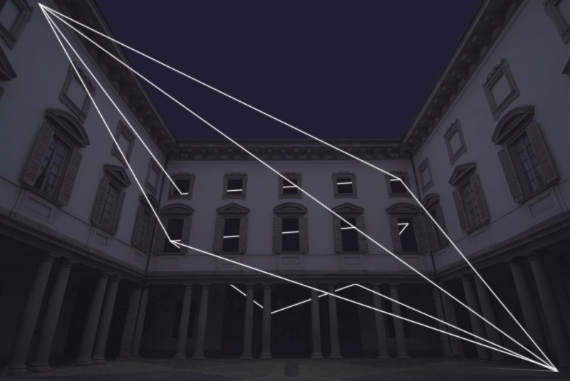 灯光艺术构建的真实和虚幻空间