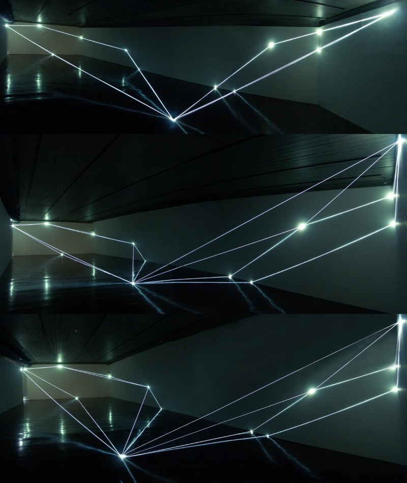 灯光艺术构建的真实和虚幻空间