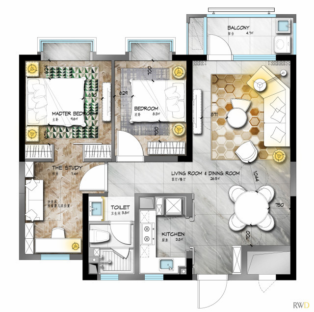鲁能泰山7号（济南）样板房｜RWD（Ricky Wong Designers）