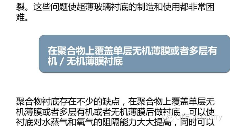 一文看懂OLED对柔性衬底选择性及柔性衬底的技术现状