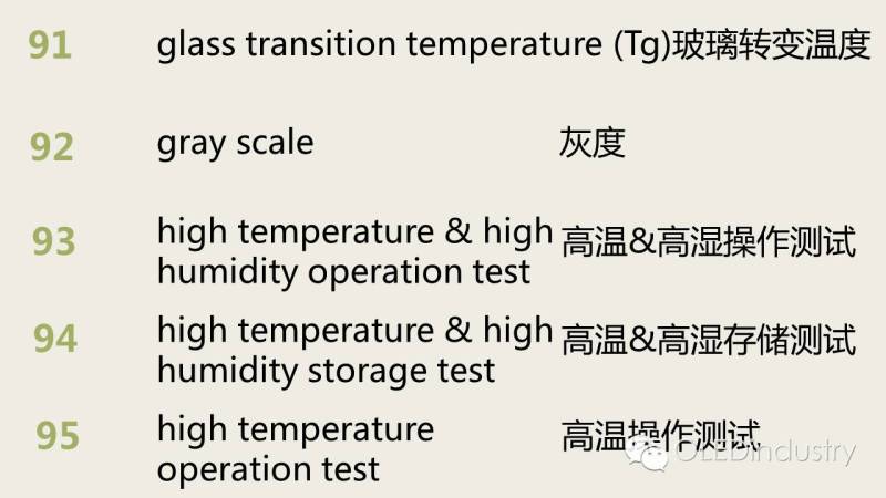 LCD/OLED显示专业“英文词典”（一）:100位专业名词中英文对照表