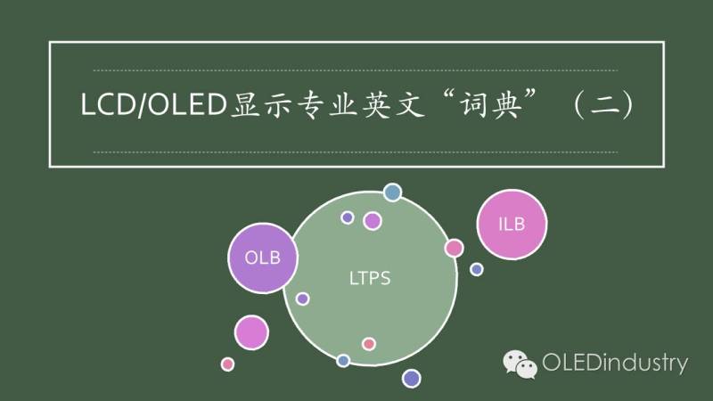 LCD/OLED显示专业英文“词典”（二）