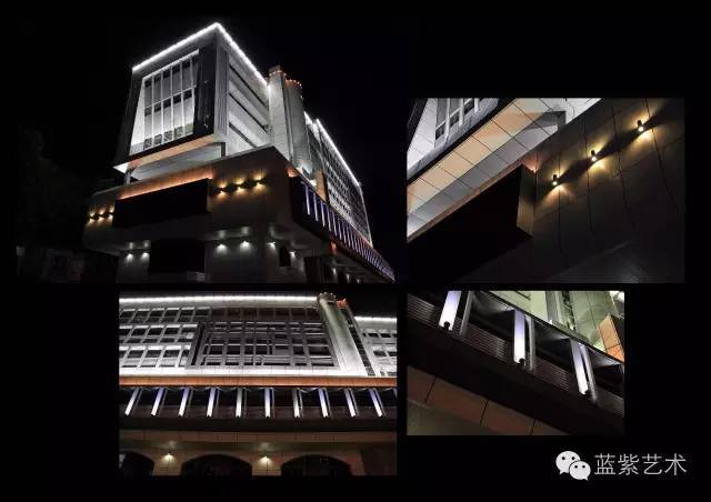 蓝紫色光环境艺术设计