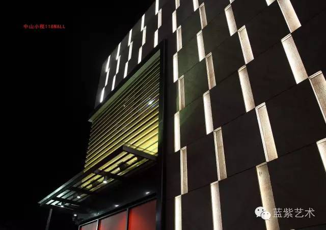 蓝紫色光环境艺术设计