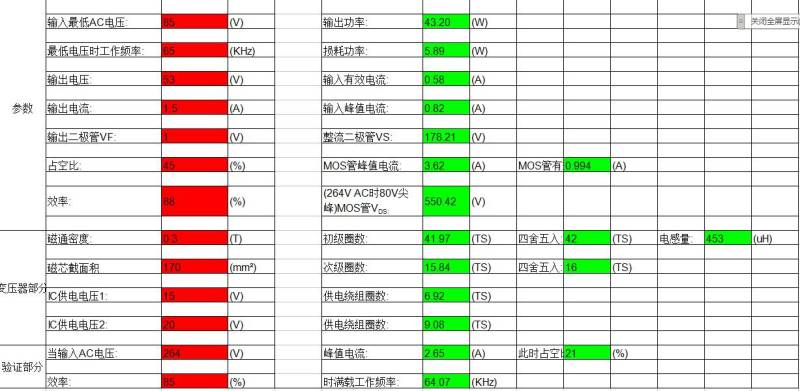膜拜了：史上最全开关电源EXCEL计算表格