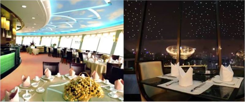 旋转餐厅的景观玻璃反光，到底是玻璃的错还是灯光的错？