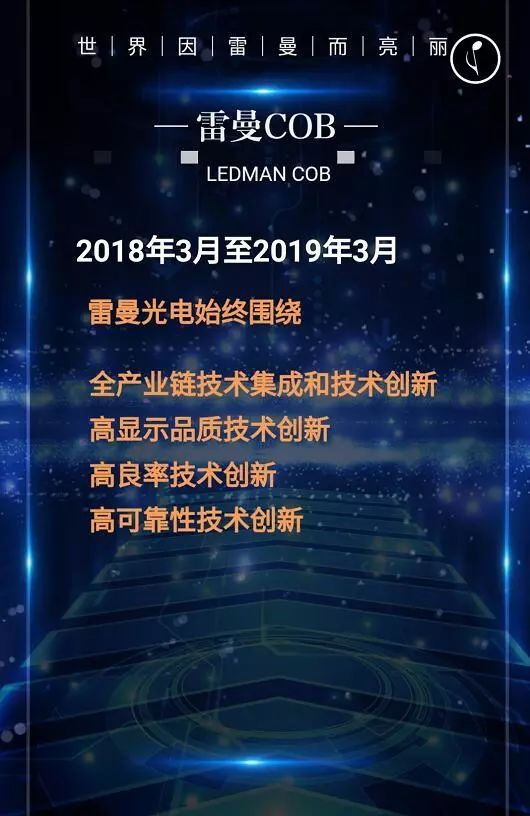 诚邀莅临 | 雷曼COB小间距高清显示面板产品推介会