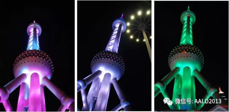 四个色调，七种色系 | 上海东方明珠照明设计赏析