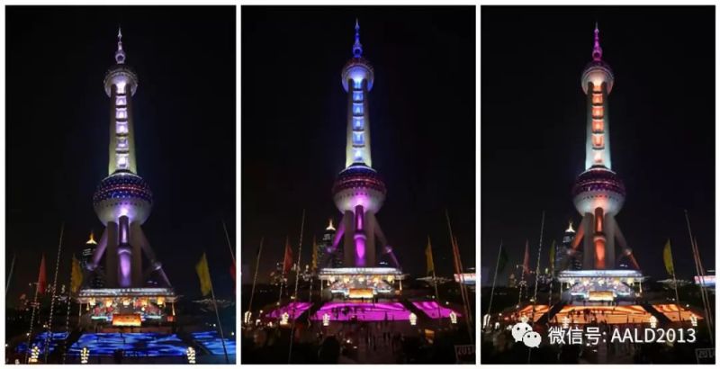 四个色调，七种色系 | 上海东方明珠照明设计赏析