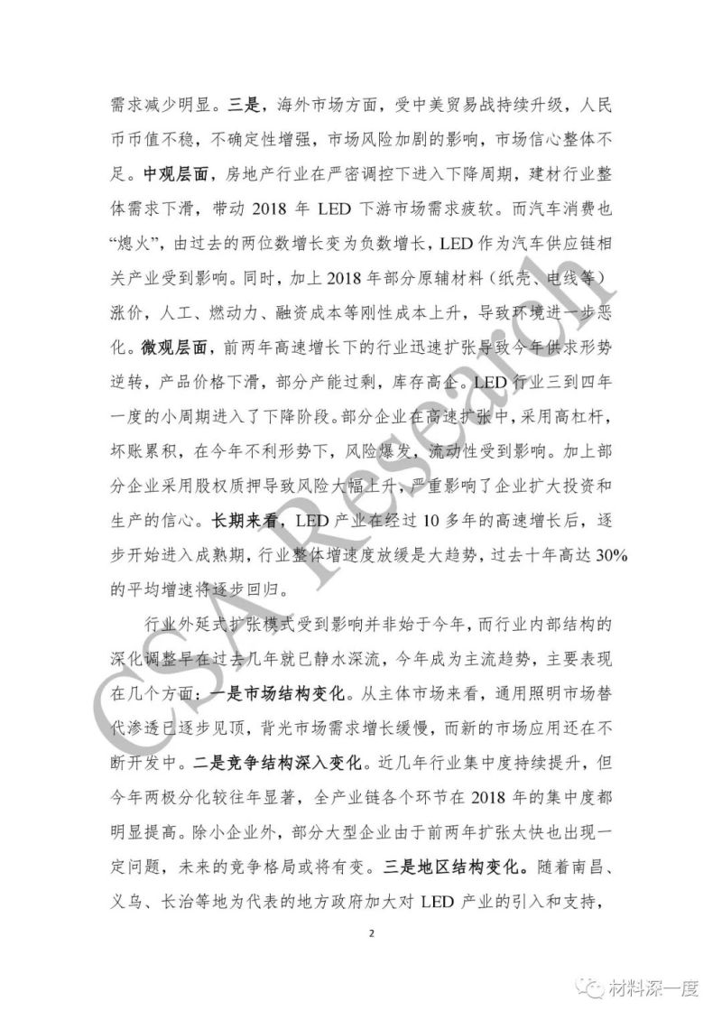 重磅！CSA Research发布《2018中国半导体照明产业发展蓝皮书》（附全文）