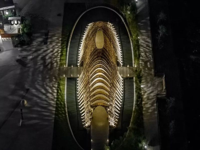 “发光的水上竹林” - 竹跡館，台中 / 坐設計事務所