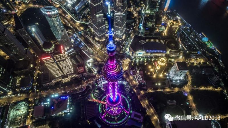 四个色调，七种色系 | 上海东方明珠照明设计赏析