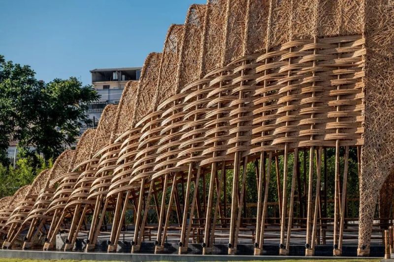 “发光的水上竹林” - 竹跡館，台中 / 坐設計事務所