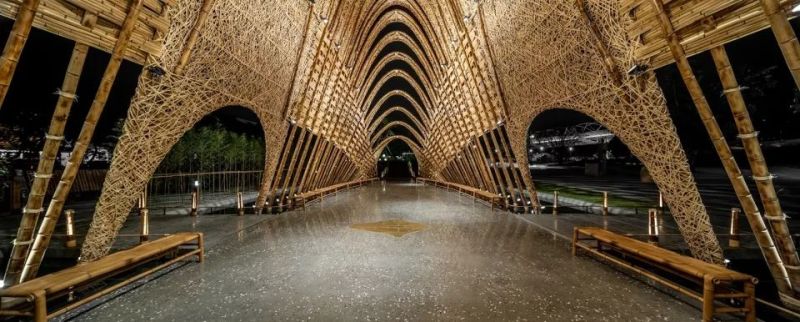 “发光的水上竹林” - 竹跡館，台中 / 坐設計事務所