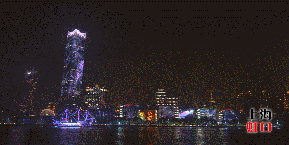 夜北外滩景观照明全面升级改造完成