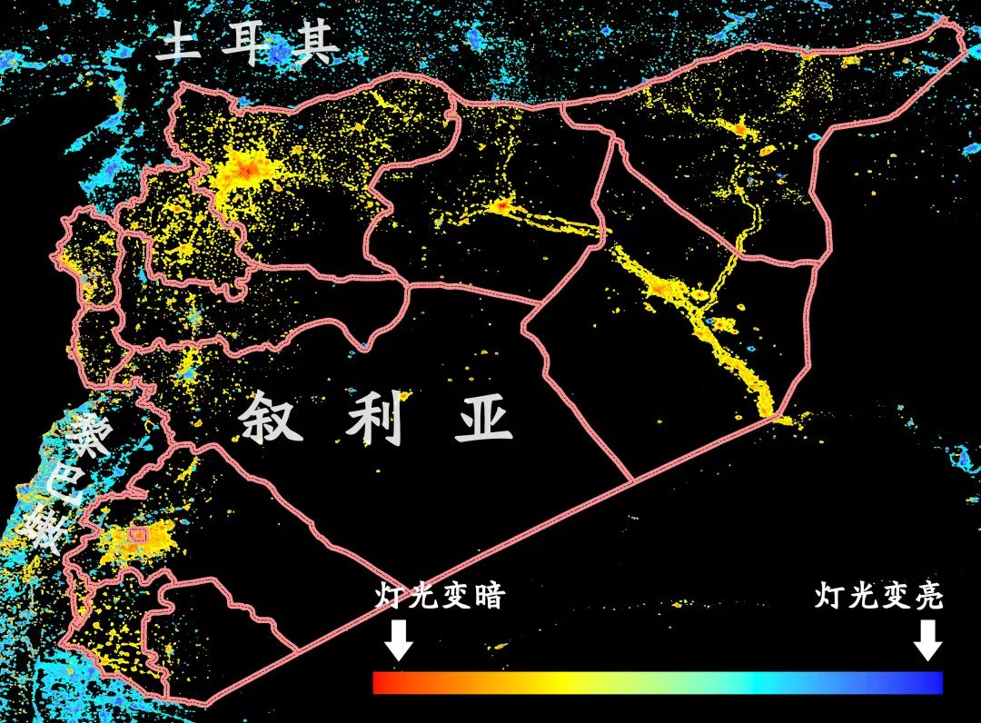 叙利亚内战带来了什么灯光数据告诉你