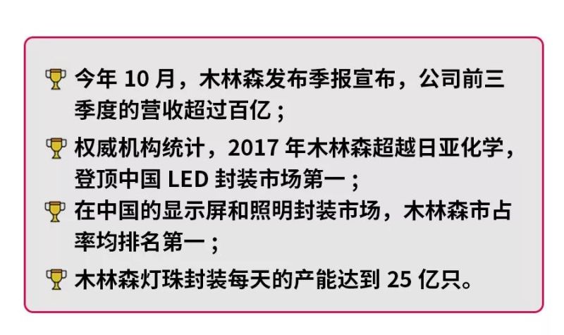 看百亿封装龙头木林森 如何布局显示屏封装
