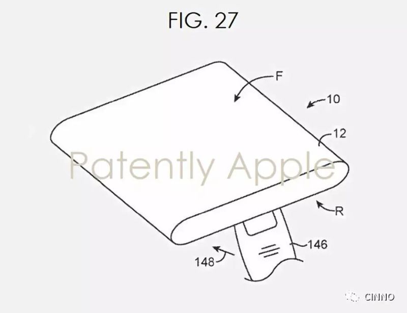 苹果 | 可在背面控制正面显示内容的可绕式智能手机新专利