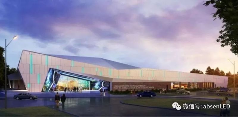 艾比森LED显示屏成为加拿大国家级科技博物馆“门面担当”