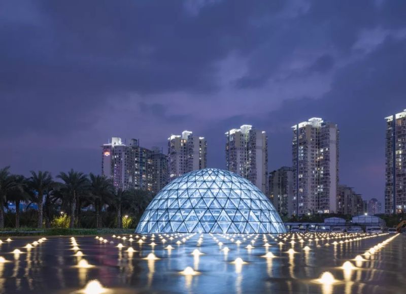 中国首个钢结构博物馆夜景照明设计赏析