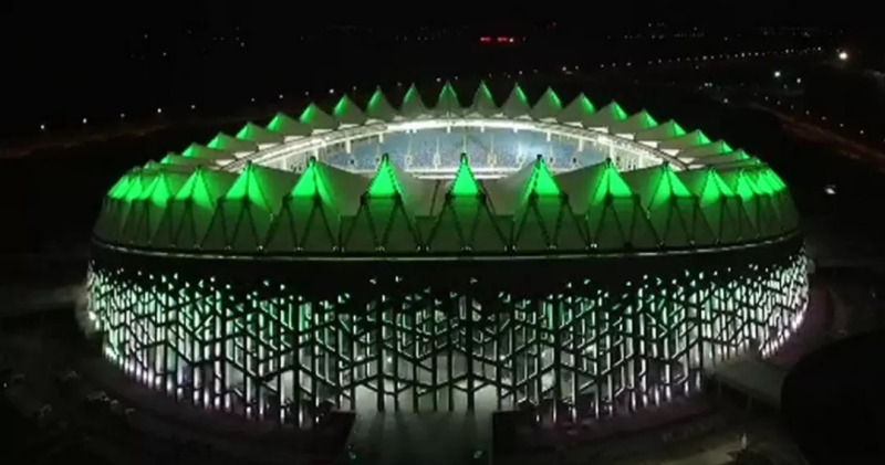 奥拓电子助吉林省运会圆满召开 灯光演绎林海雪原春夏秋冬