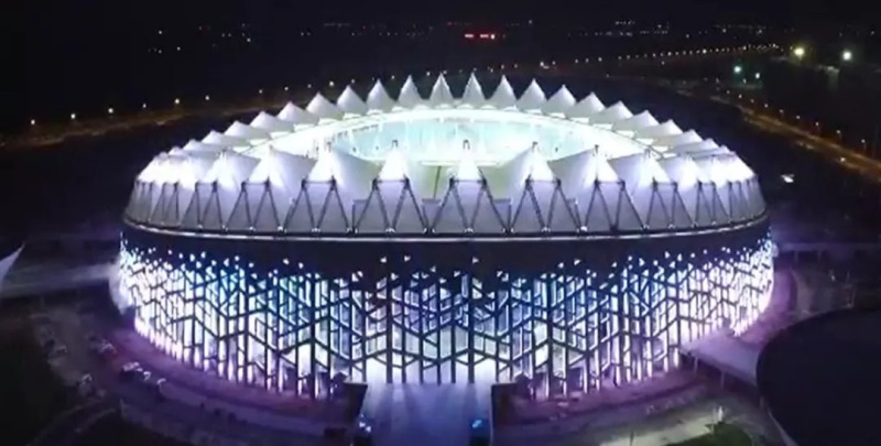 奥拓电子助吉林省运会圆满召开 灯光演绎林海雪原春夏秋冬