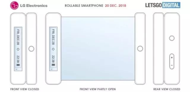 LG可卷曲移动终端专利曝光