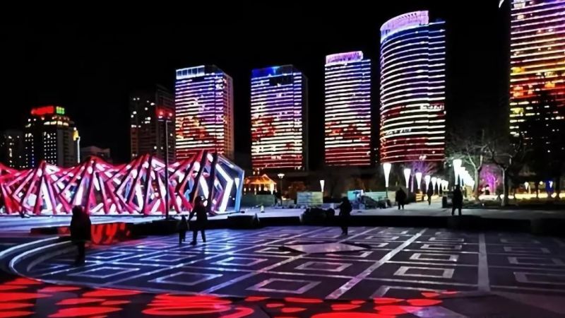 惊艳！小年夜烟台灯光秀初演，大年三十华丽开篇