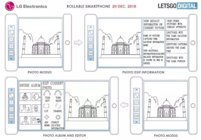 LG可卷曲移动终端专利曝光