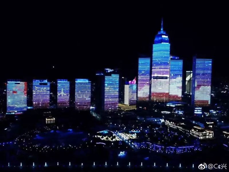 惊艳！小年夜烟台灯光秀初演，大年三十华丽开篇