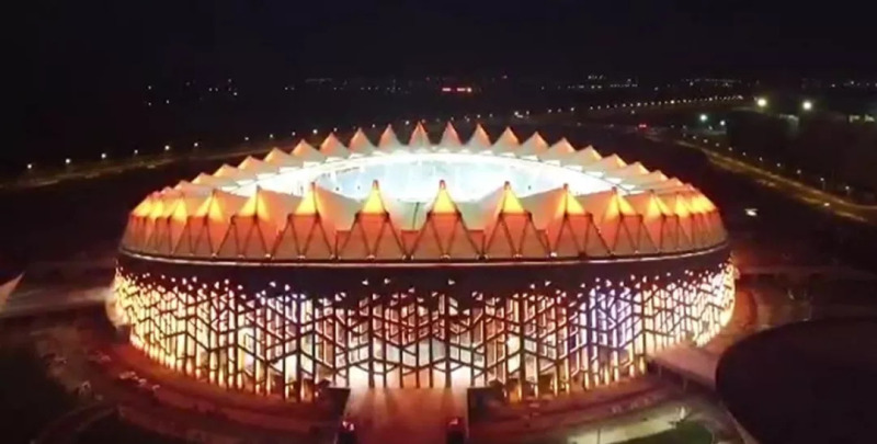 奥拓电子助吉林省运会圆满召开 灯光演绎林海雪原春夏秋冬