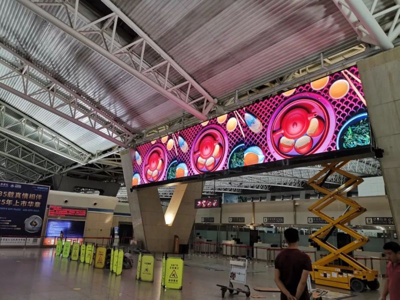 洲明高清LED显示屏助力枢纽机场信息化建设