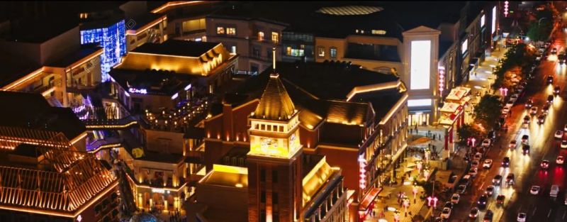 地标网红 | REESTAR打造西安四海唐人街超大透明屏