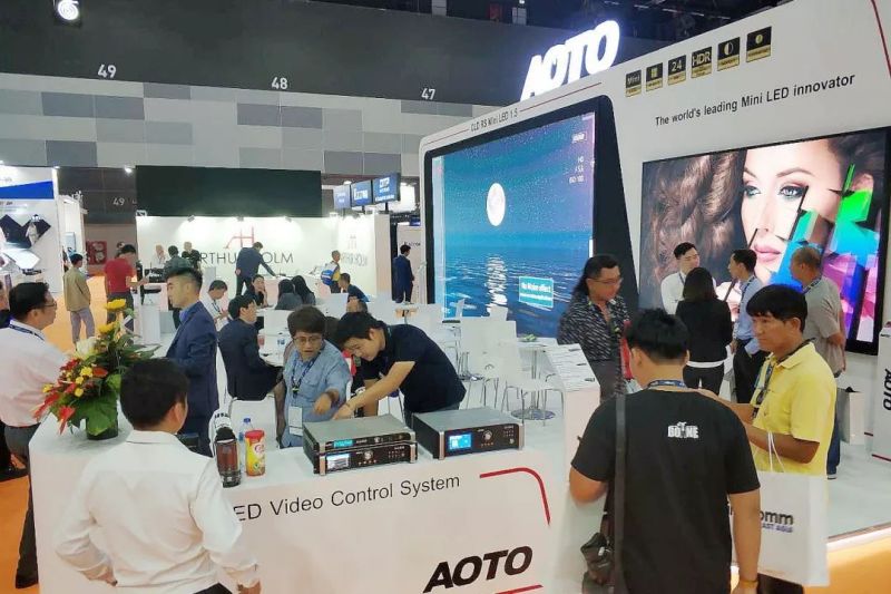 奥拓电子4K+Mini LED震撼Infocomm SEA