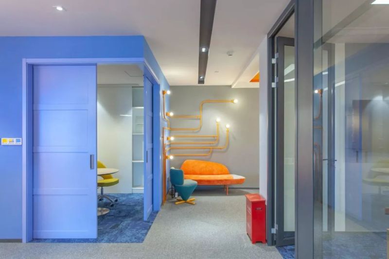 色彩“点亮”空间 | 上海蓝橙办公室