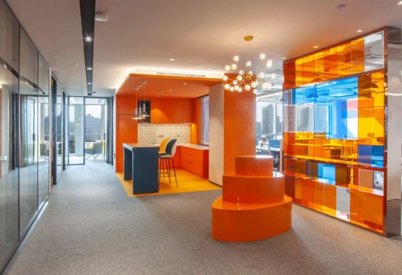 色彩“点亮”空间 | 上海蓝橙办公室