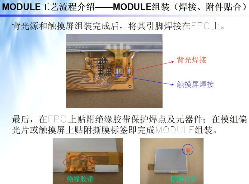 LCM模组结构 工艺 材料 设备 全解析（模组人员必学）