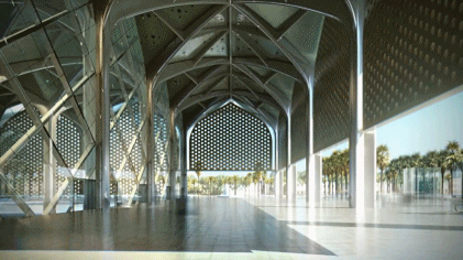 土豪又搞事了！沙漠中的星空高铁站！准备好光影梦幻的朝圣旅途