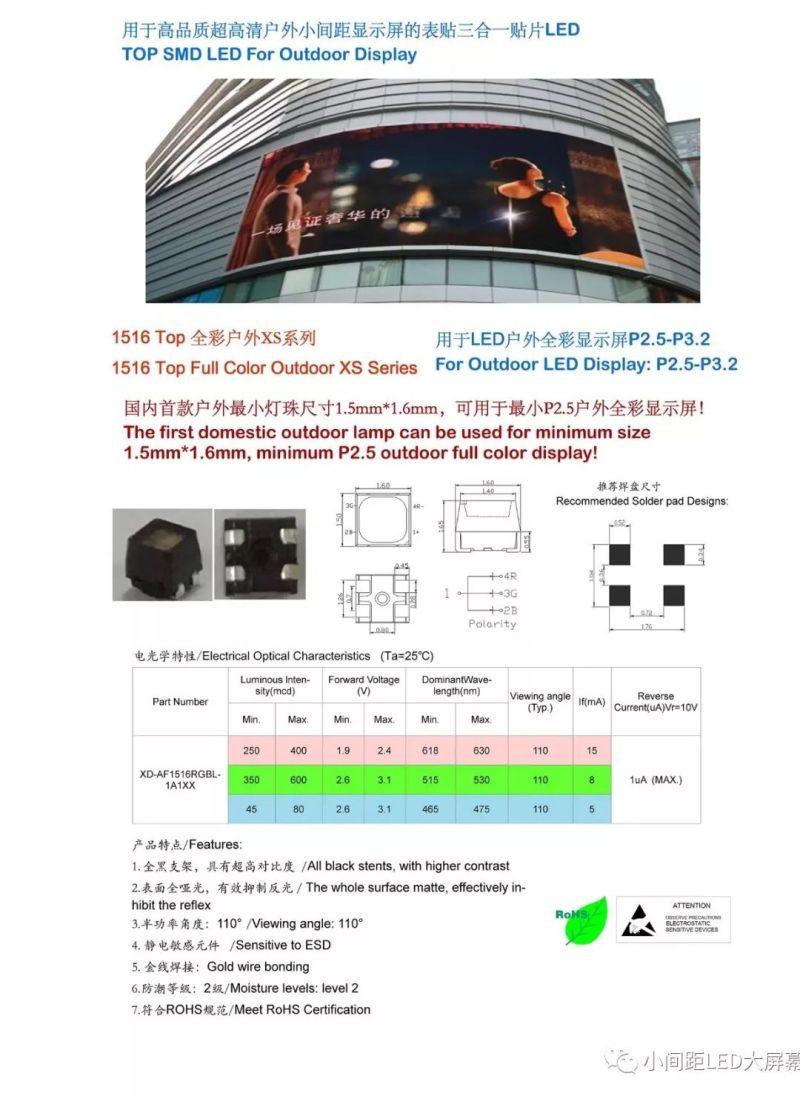 户外小间距LED灯精选