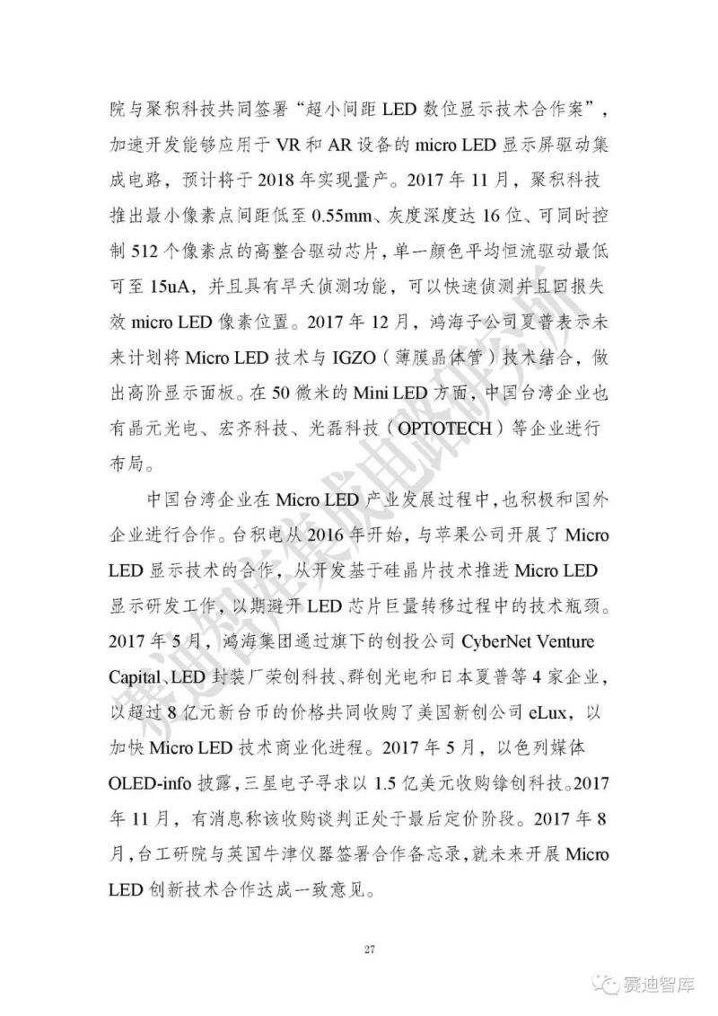 【全文】《Micro LED显示研究报告（2019）》