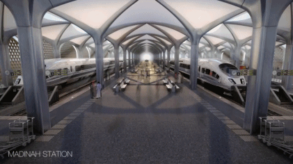 土豪又搞事了！沙漠中的星空高铁站！准备好光影梦幻的朝圣旅途